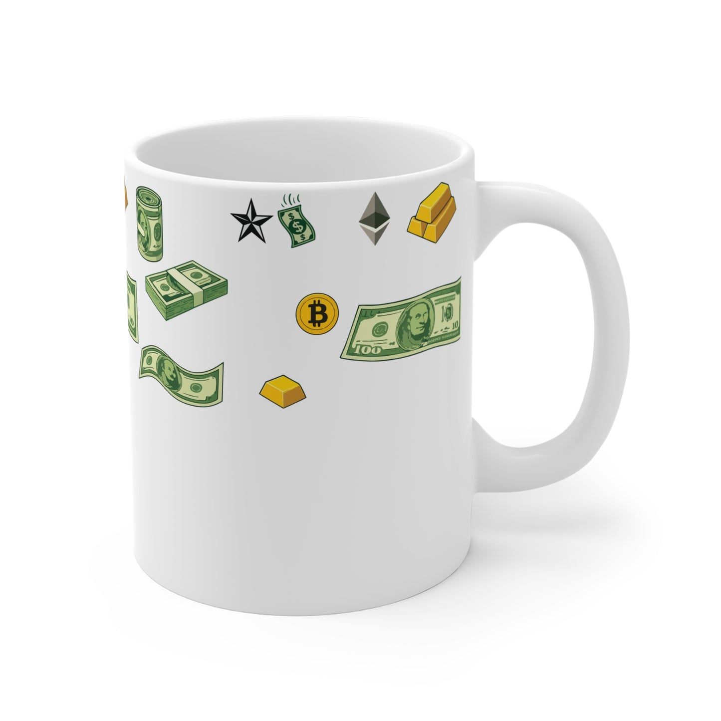 Money Pattern Coffee Mug