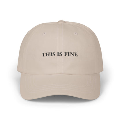 This Is Fine Dad Cap