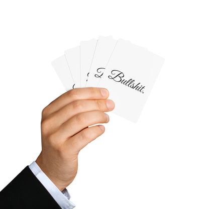 Bullshit. Branded Poker Playing Cards