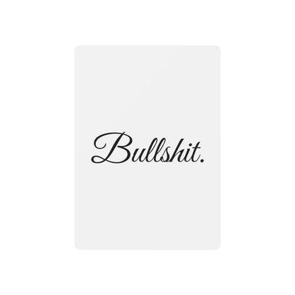 Bullshit. Branded Poker Playing Cards
