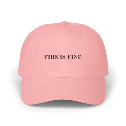 This Is Fine Dad Cap