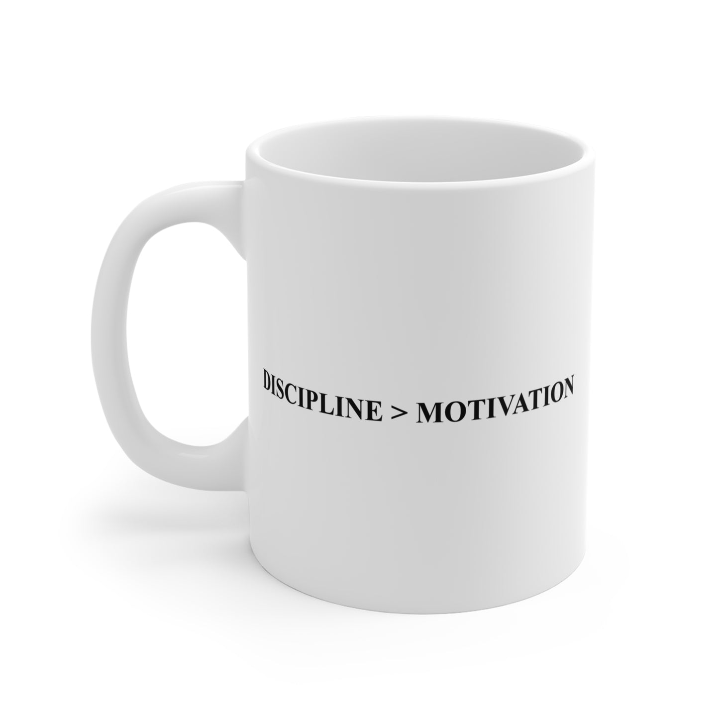 Discipline > Motivation Coffee Mug