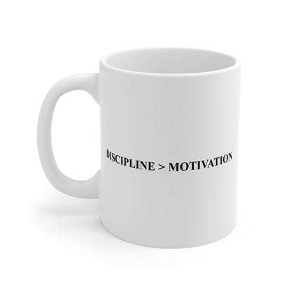 Discipline > Motivation Coffee Mug