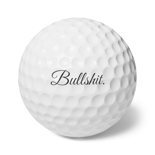 Bullshit. Branded Golf Balls — 6-Pack