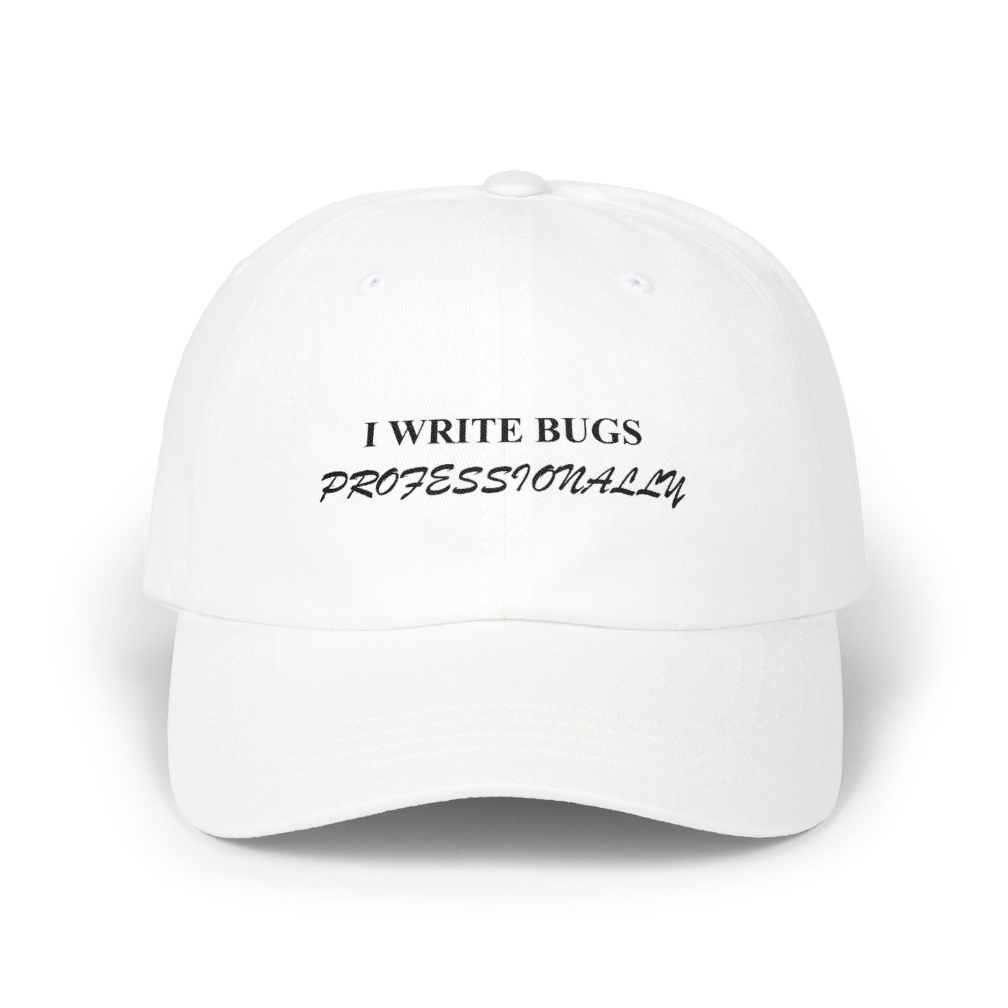 I Write Bugs Professionally Dad Cap