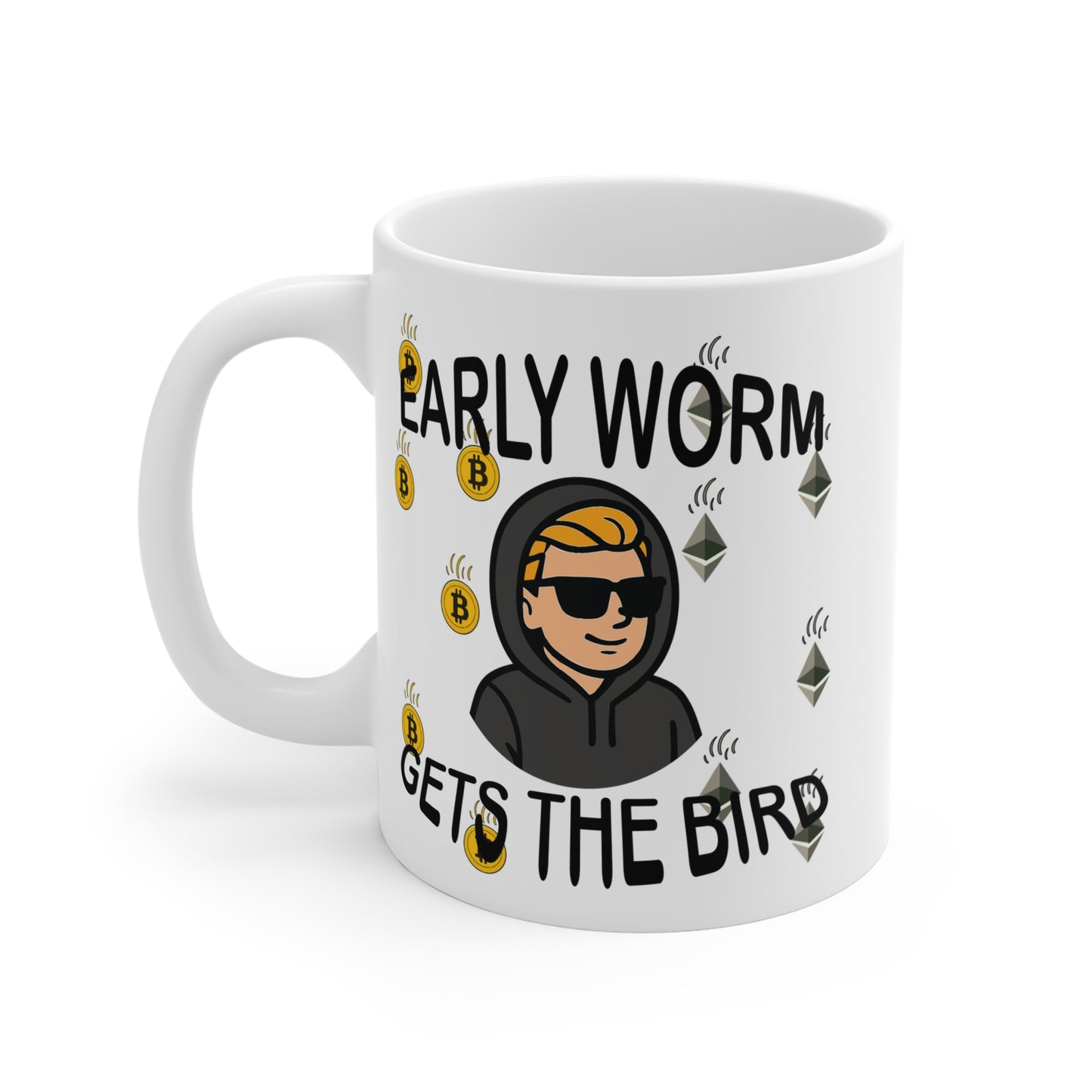 Early Worm Gets The Bird Mug