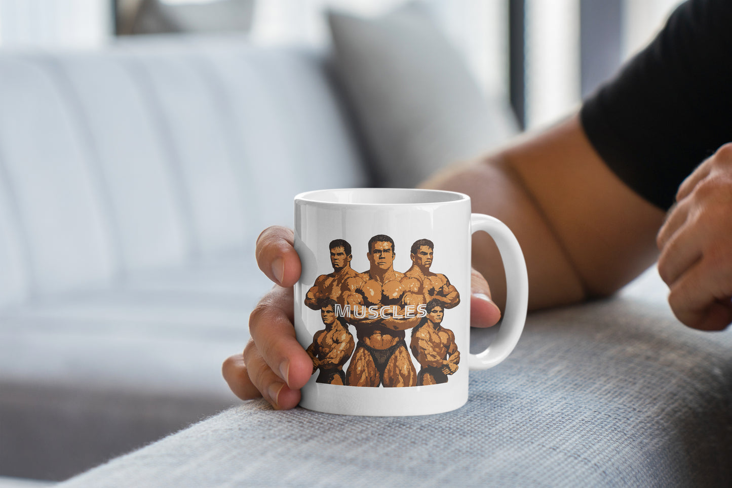 Bodybuilder Muscles Coffee Mug