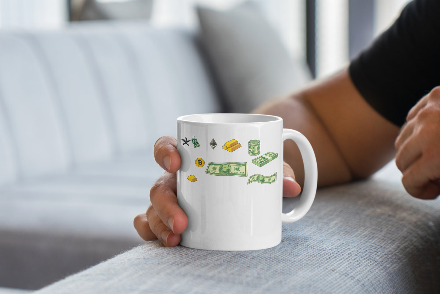 Money Pattern Coffee Mug