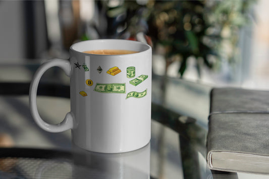 Money Pattern Coffee Mug