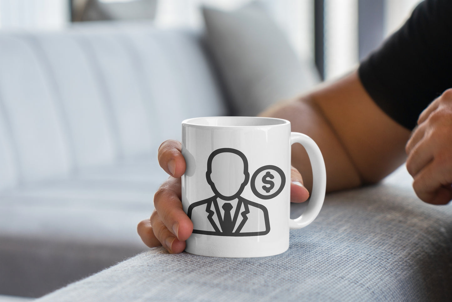 Businessman Money Icon Mug