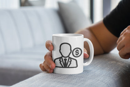 Businessman Money Icon Mug