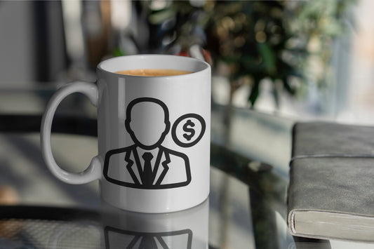 Businessman Money Icon Mug