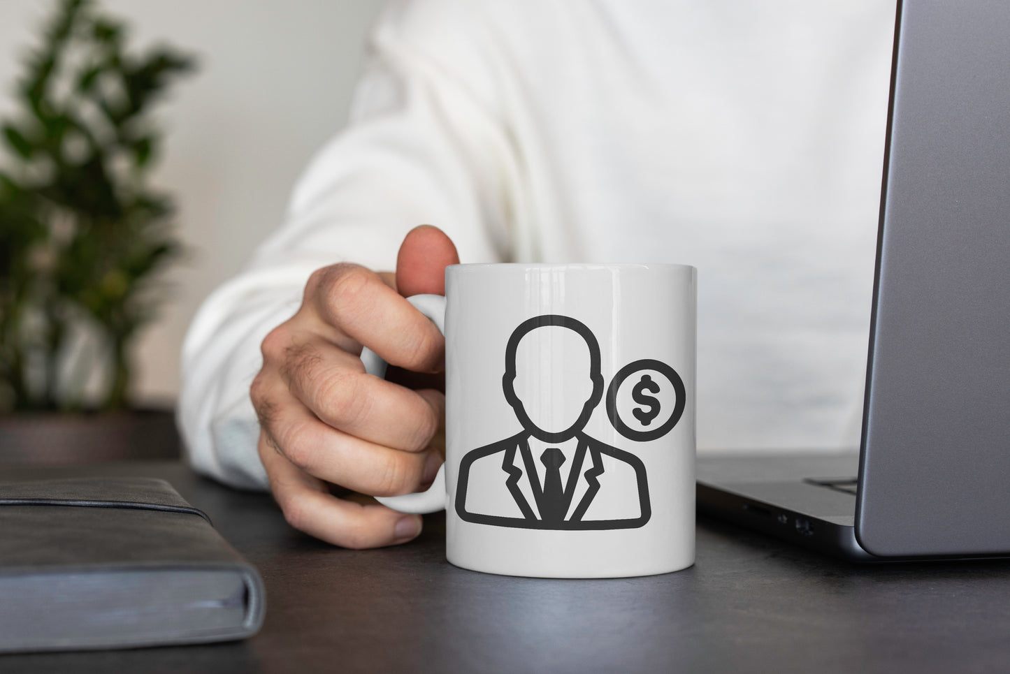 Businessman Money Icon Mug