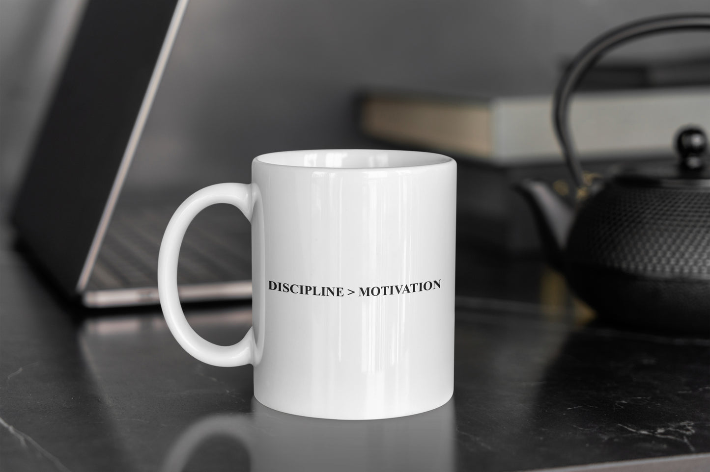 Discipline > Motivation Coffee Mug