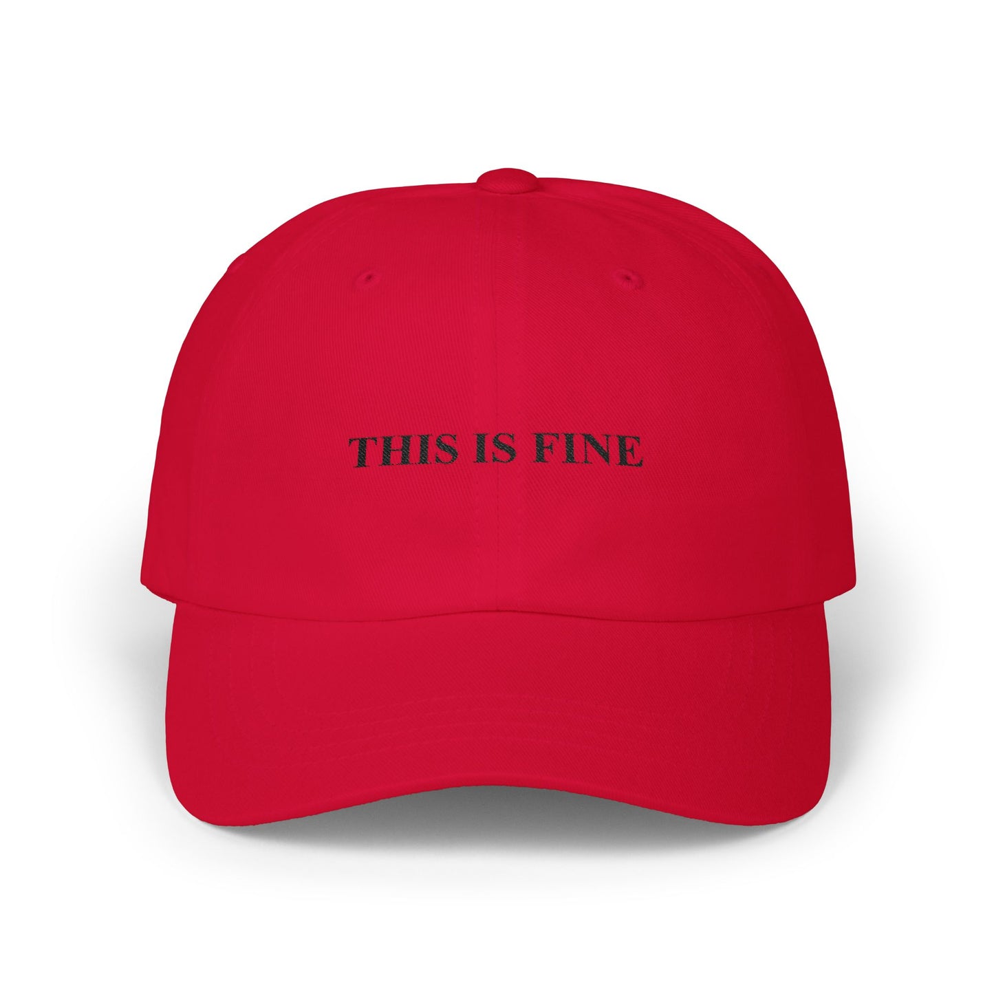 This Is Fine Dad Cap