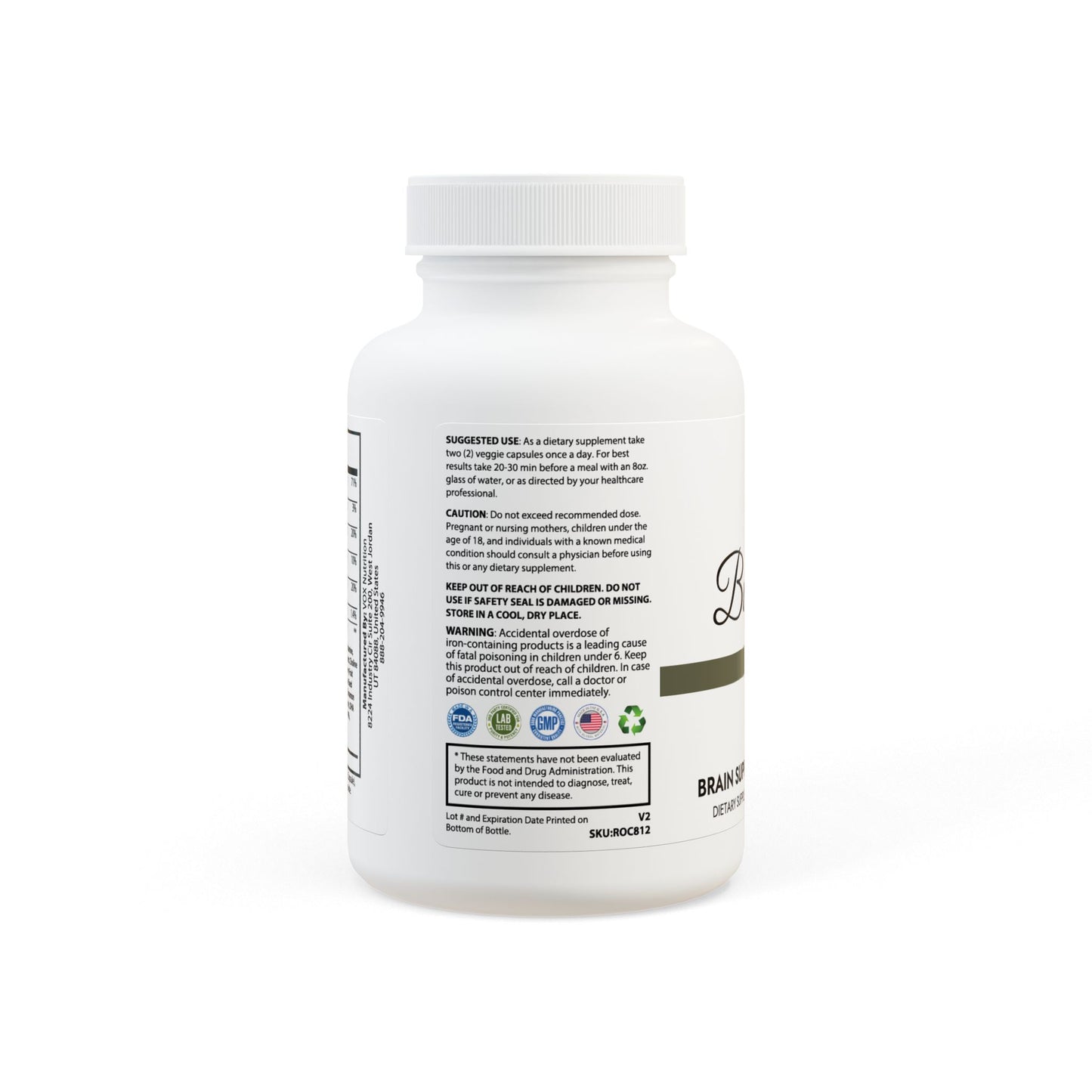 Brain Support Complex Supplement (60 Capsules)