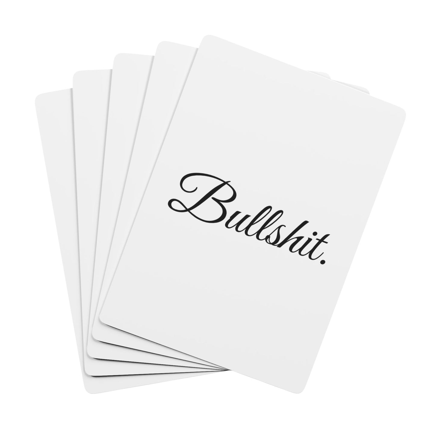 Bullshit. Branded Poker Playing Cards