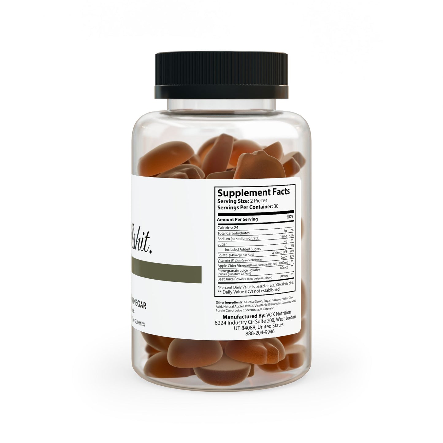 Apple Cider Vinegar Gummies (60 Gummies)